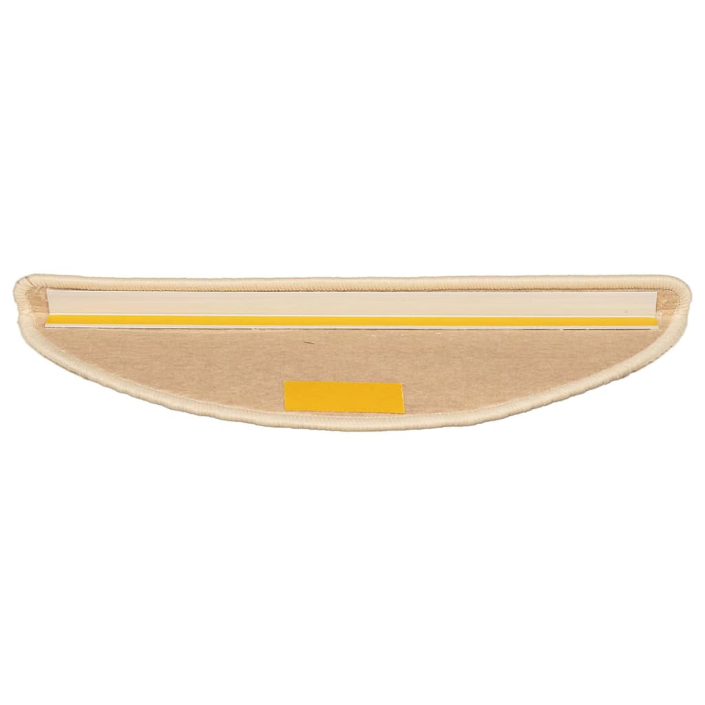 Stufenmatten 15 Stk. 56x17x3 cm Hellbeige Halbrund