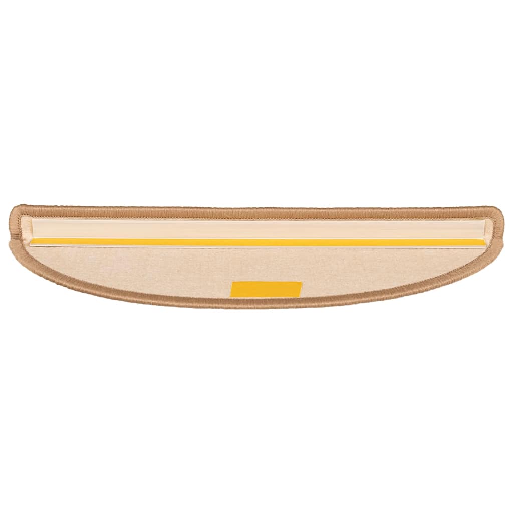 Stufenmatten 15 Stk. 56x17x3 cm Hellbraun Halbrund