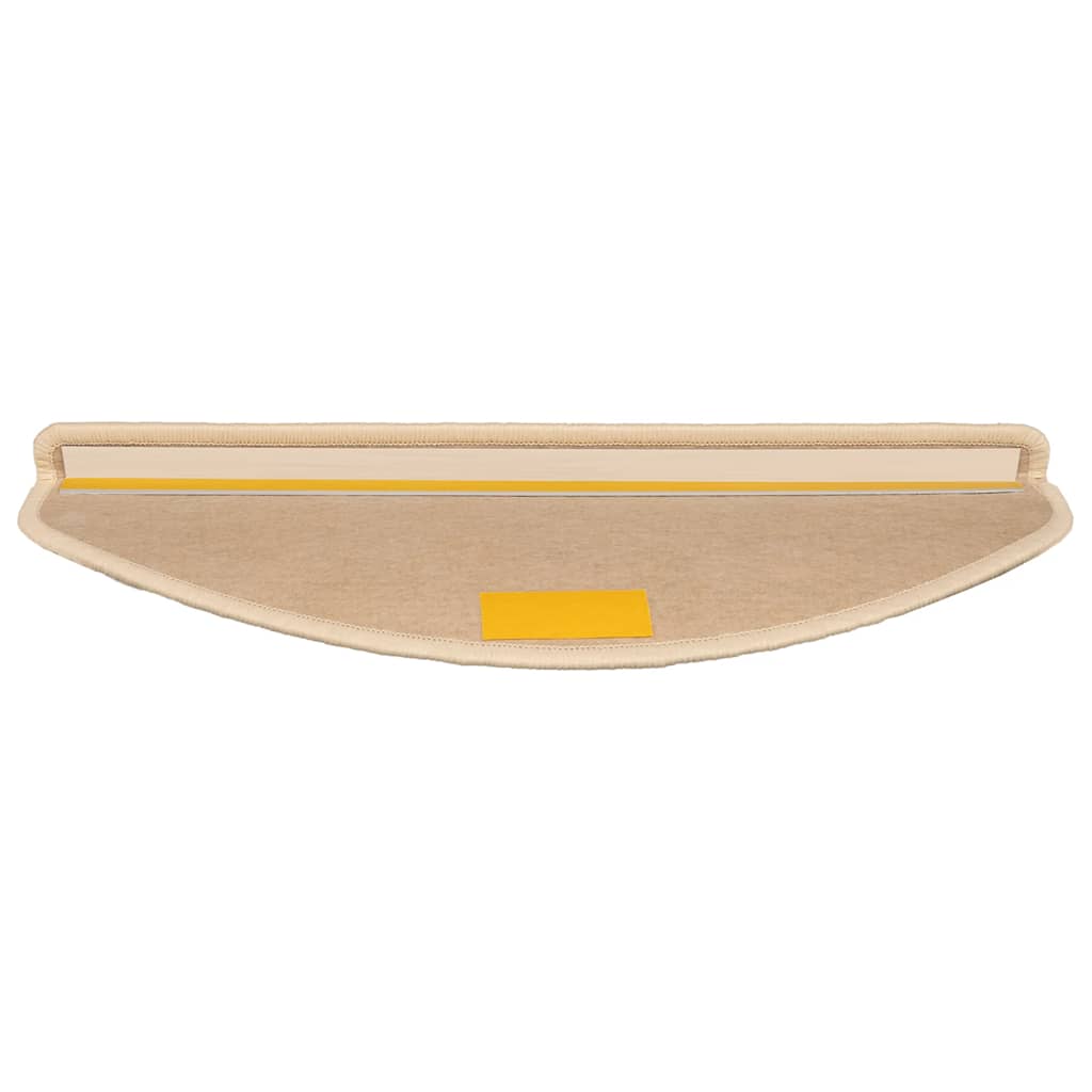 Stufenmatten 15 Stk. 65x21x4 cm Hellbeige Halbrund Groß