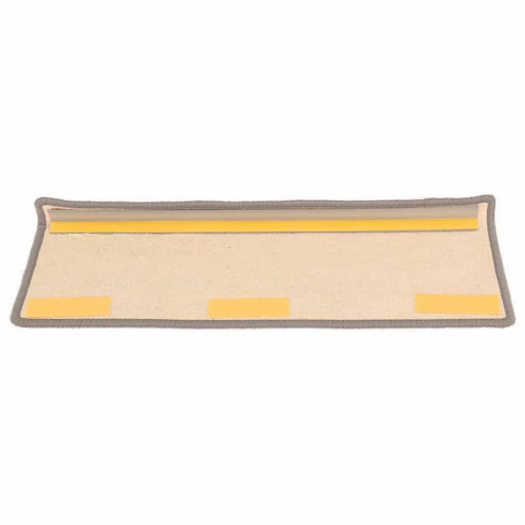 Stufenmatten 15 Stk. 65x21x4 cm Dunkelbeige Rechteckiger Rand
