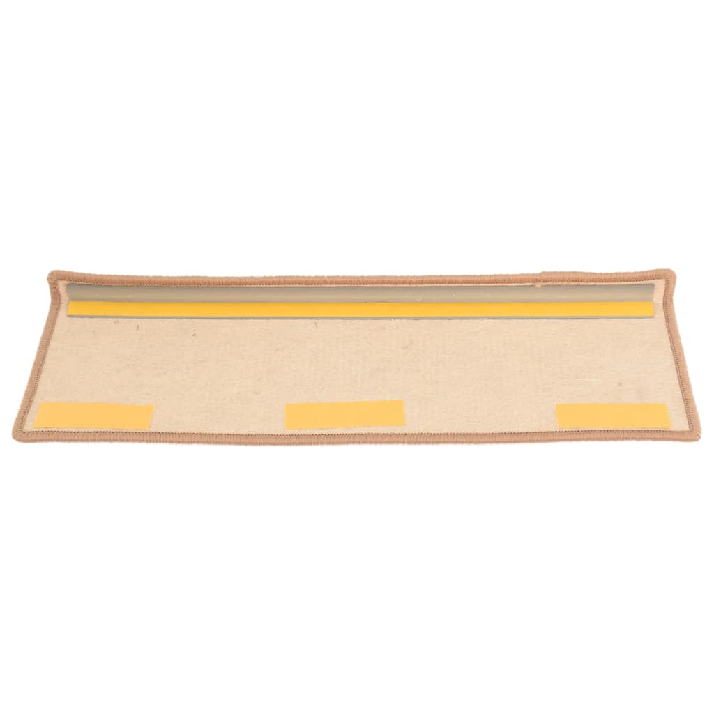 Stufenmatten 15 Stk. 65x21x4 cm Hellbraun Rechteckiger Rand