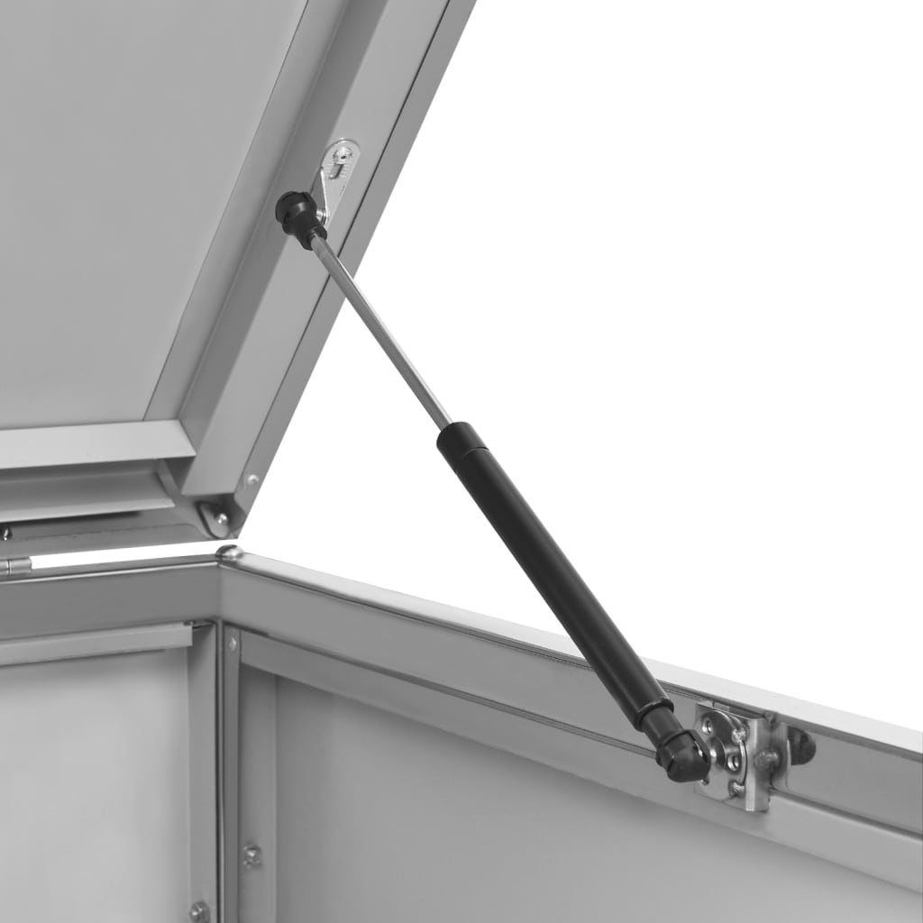 Mülltonnenbox für 4 Tonnen 276,5x77,5x112,5 cm Edelstahl