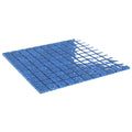 Mosaikfliese 11 pcs Blau 50 x 50 cm Glas