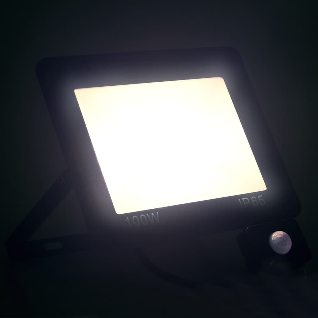 LED-Fluter mit Sensor 100 W Kaltweiß