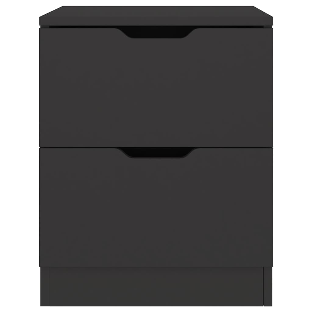 Nachttisch Schwarz 40x40x50 cm Spanplatte