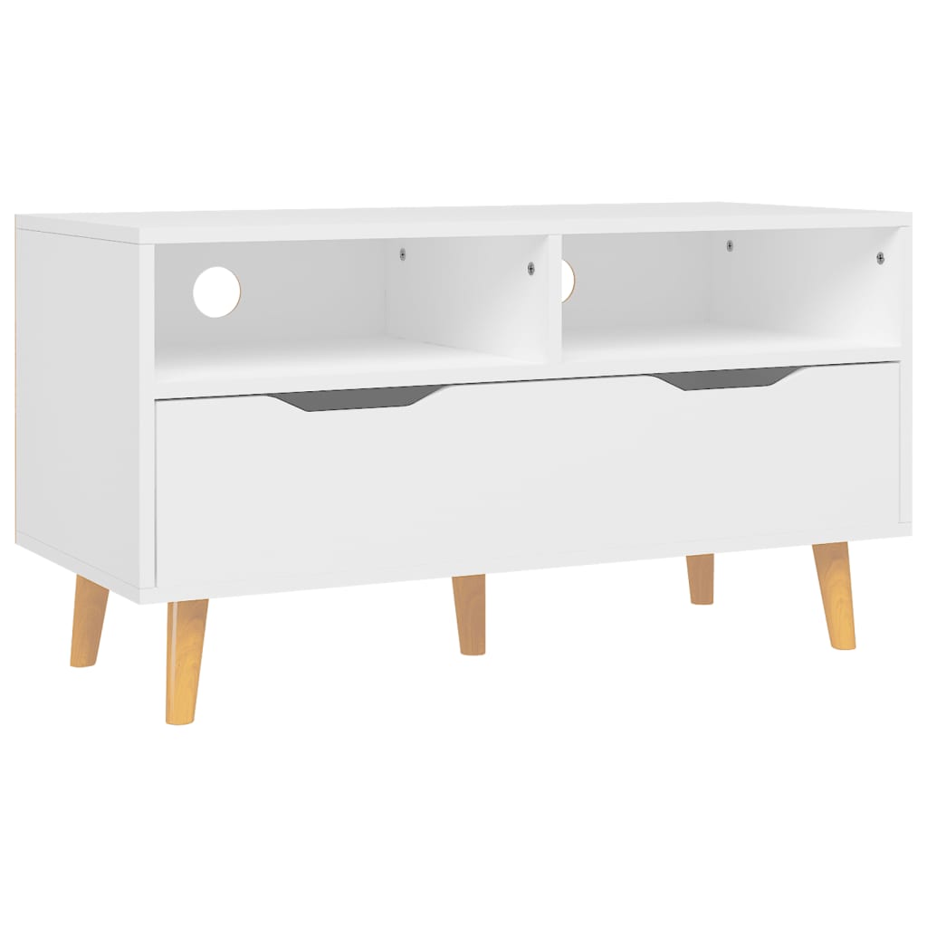 TV-Schrank Weiß 90x40x48,5 cm Holzwerkstoff