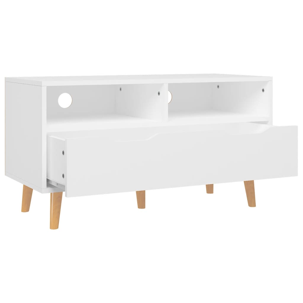 TV-Schrank Weiß 90x40x48,5 cm Holzwerkstoff