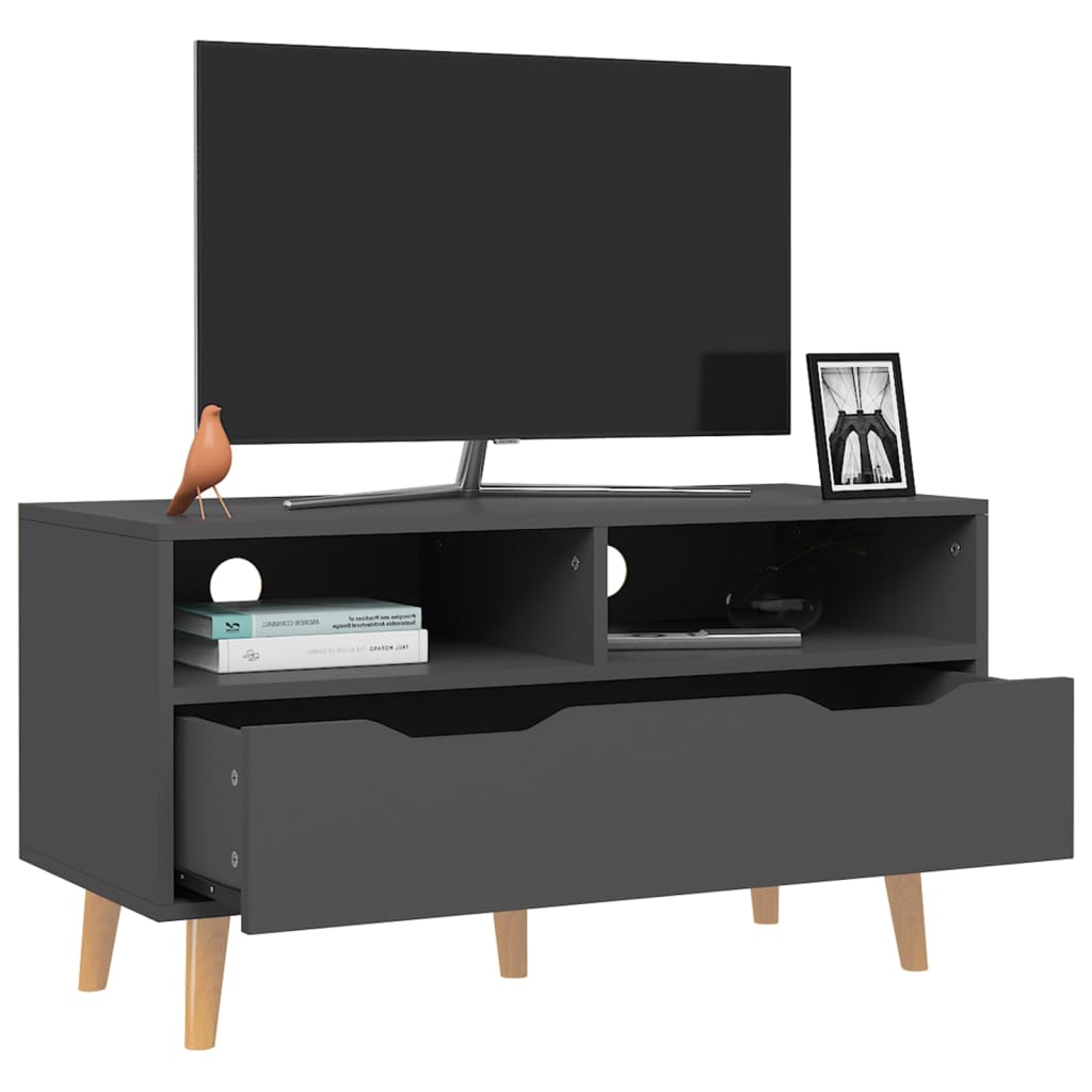TV-Schrank Grau 90x40x48,5 cm Holzwerkstoff