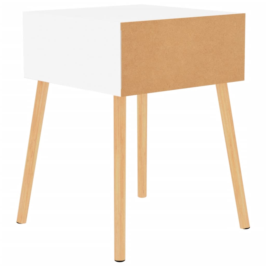 Nachttisch Weiß 40x40x56 cm Holzwerkstoff