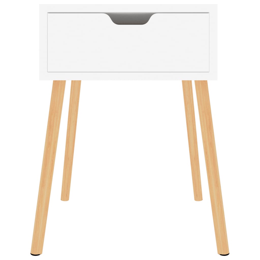 Nachttische 2 Stk. Weiß 40x40x56 cm Holzwerkstoff