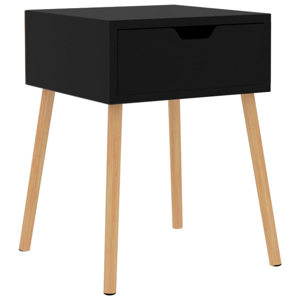 Nachttisch Schwarz 40x40x56 cm Holzwerkstoff