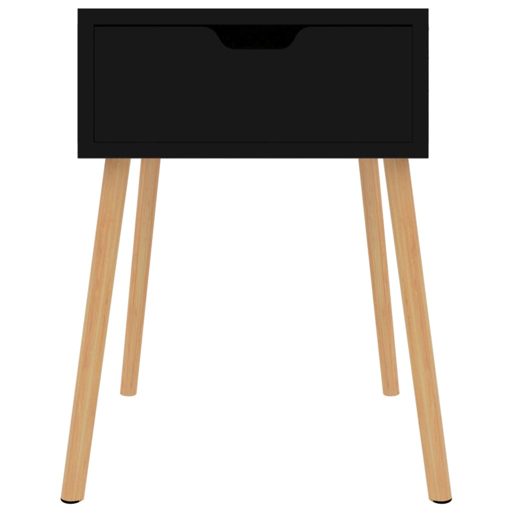 Nachttisch Schwarz 40x40x56 cm Holzwerkstoff