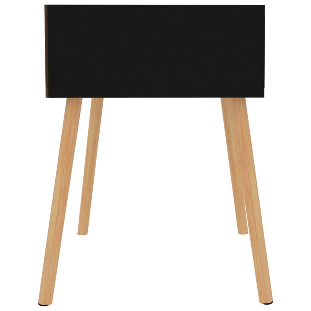Nachttisch Schwarz 40x40x56 cm Holzwerkstoff