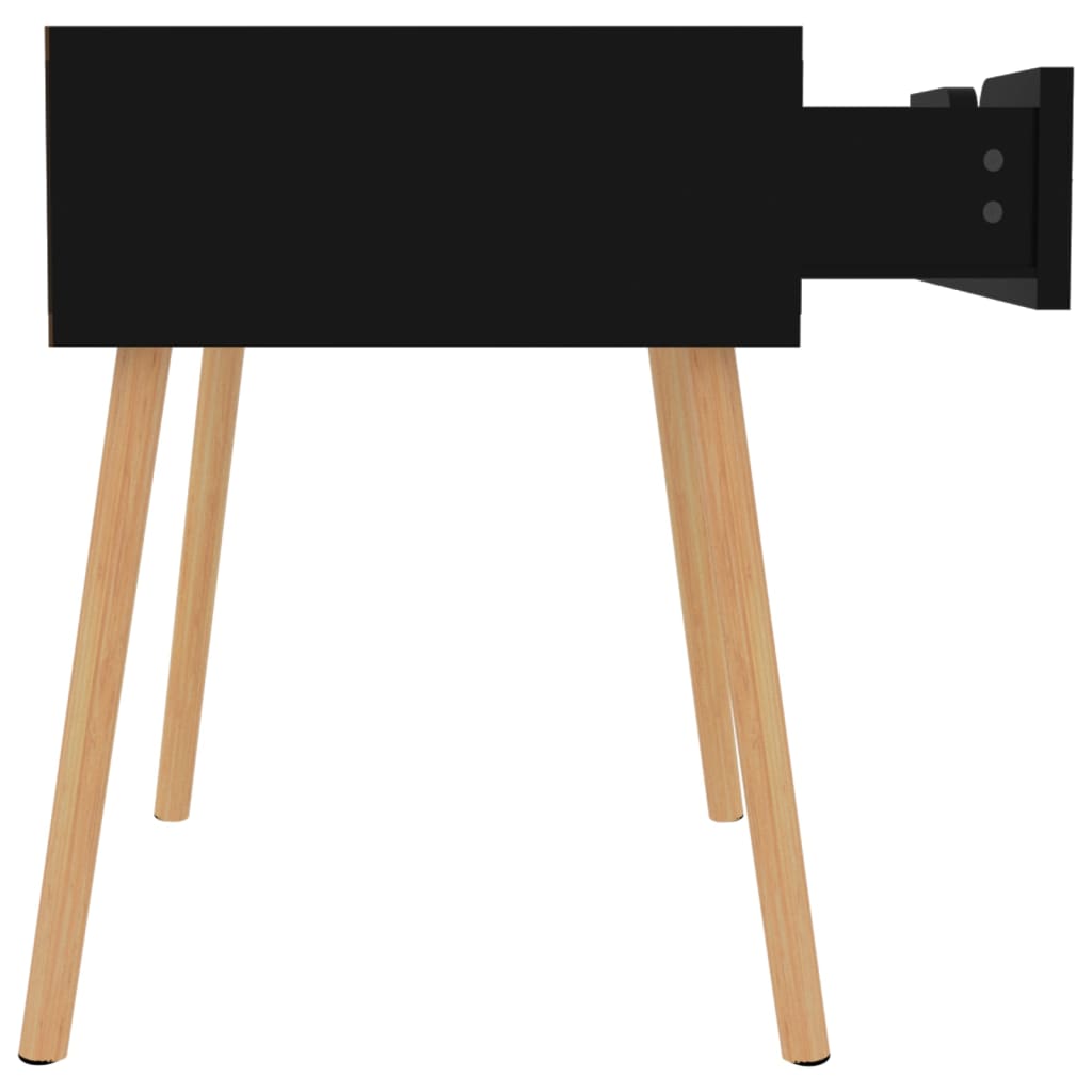 Nachttisch Schwarz 40x40x56 cm Holzwerkstoff