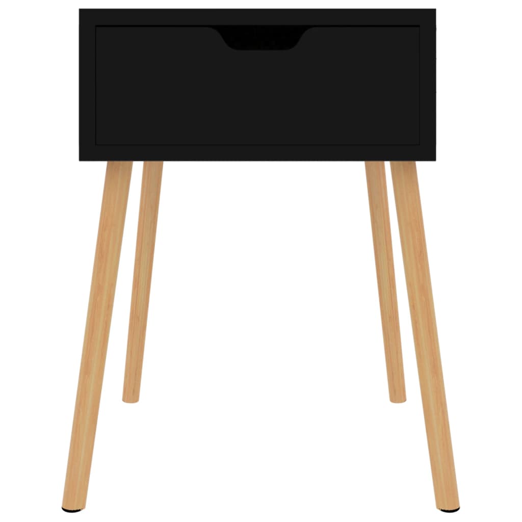 Nachttische 2 Stk. Schwarz 40x40x56 cm Holzwerkstoff