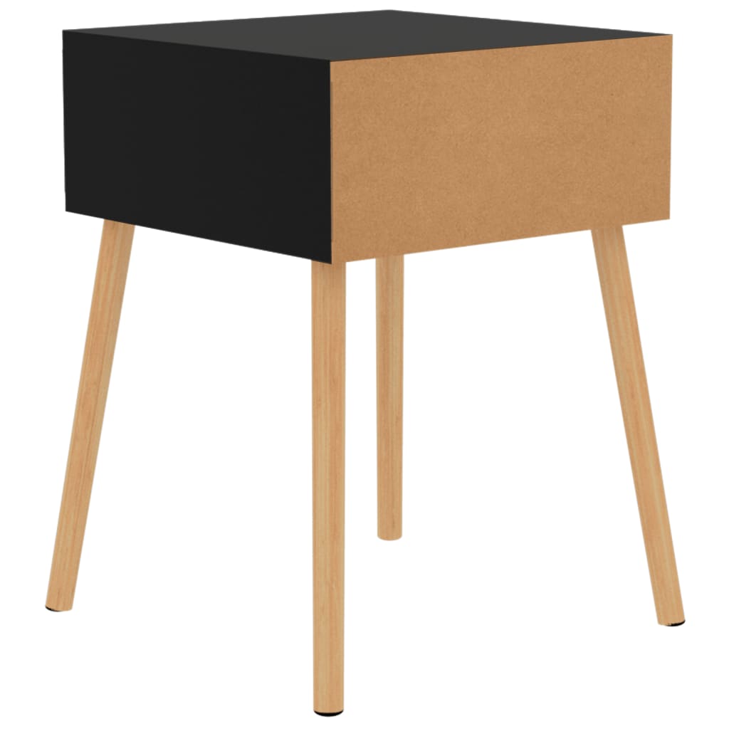 Nachttische 2 Stk. Schwarz 40x40x56 cm Holzwerkstoff