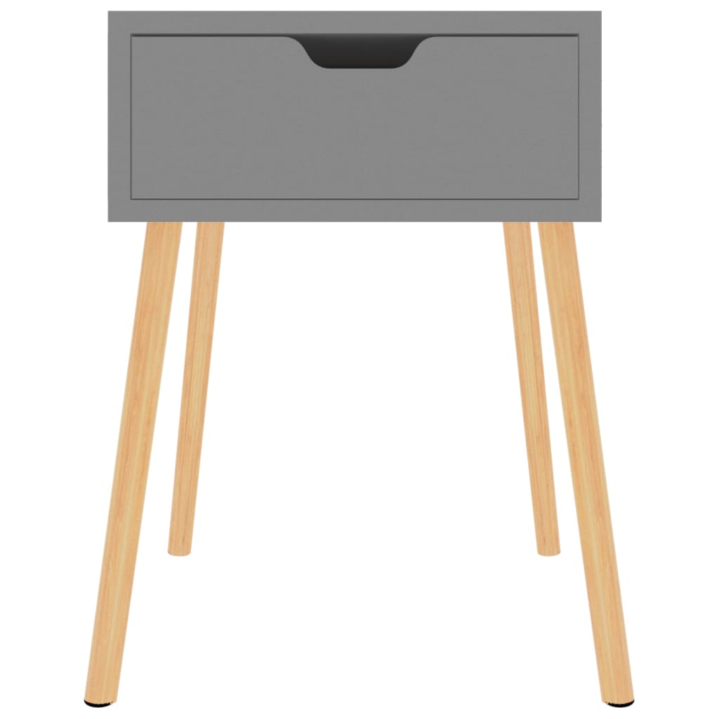 Nachttisch Grau 40x40x56 cm Holzwerkstoff