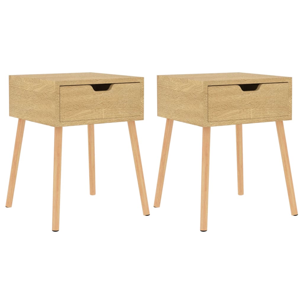 Nachttische 2 Stk. Sonoma-Eiche 40x40x56 cm Holzwerkstoff