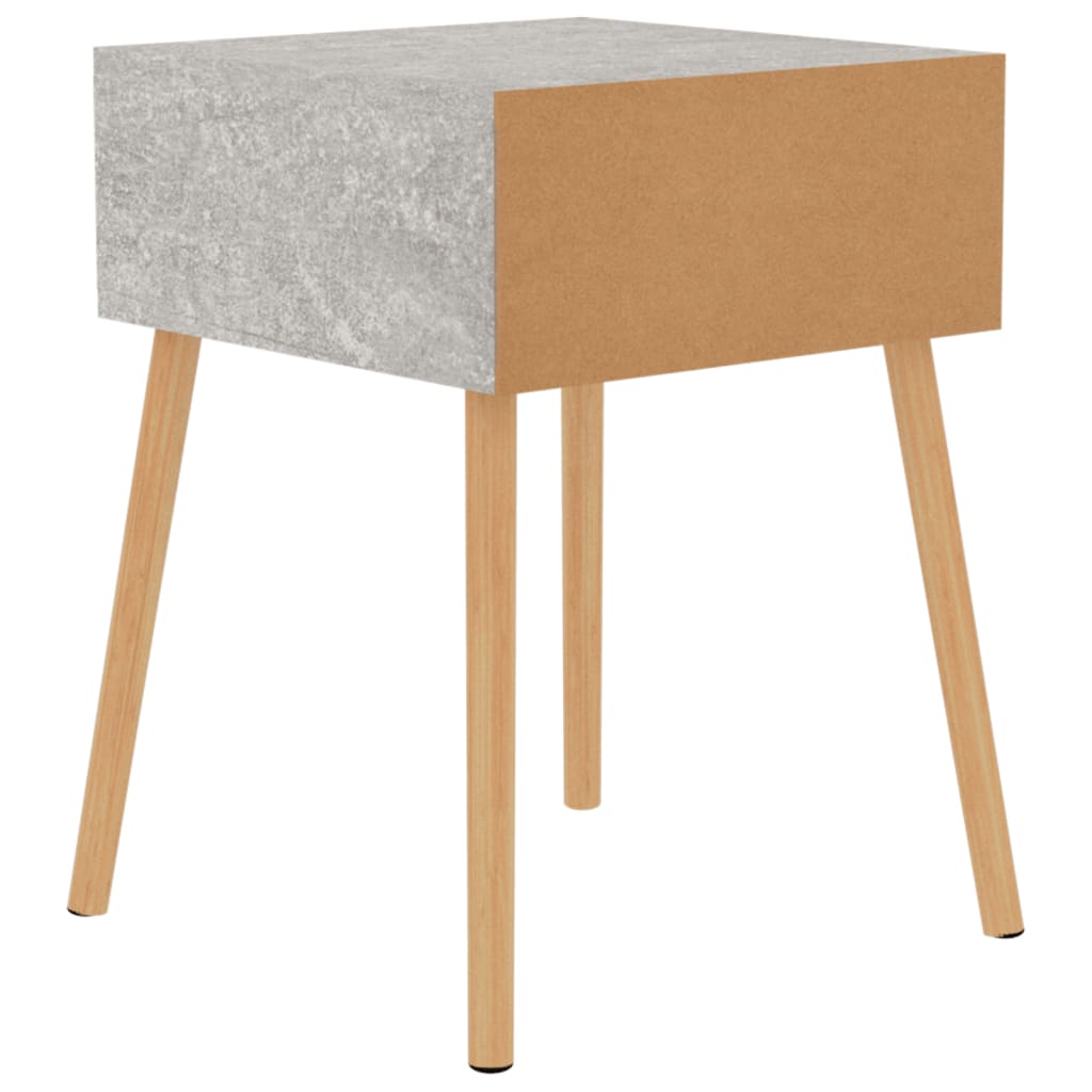 Nachttisch Betongrau 40x40x56 cm Holzwerkstoff