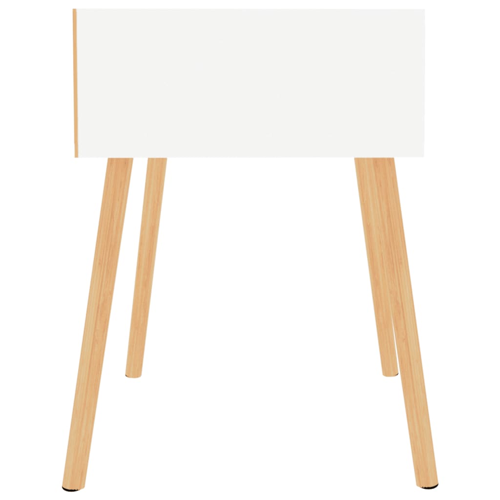 Nachttisch Hochglanz-Weiß 40x40x56 cm Holzwerkstoff