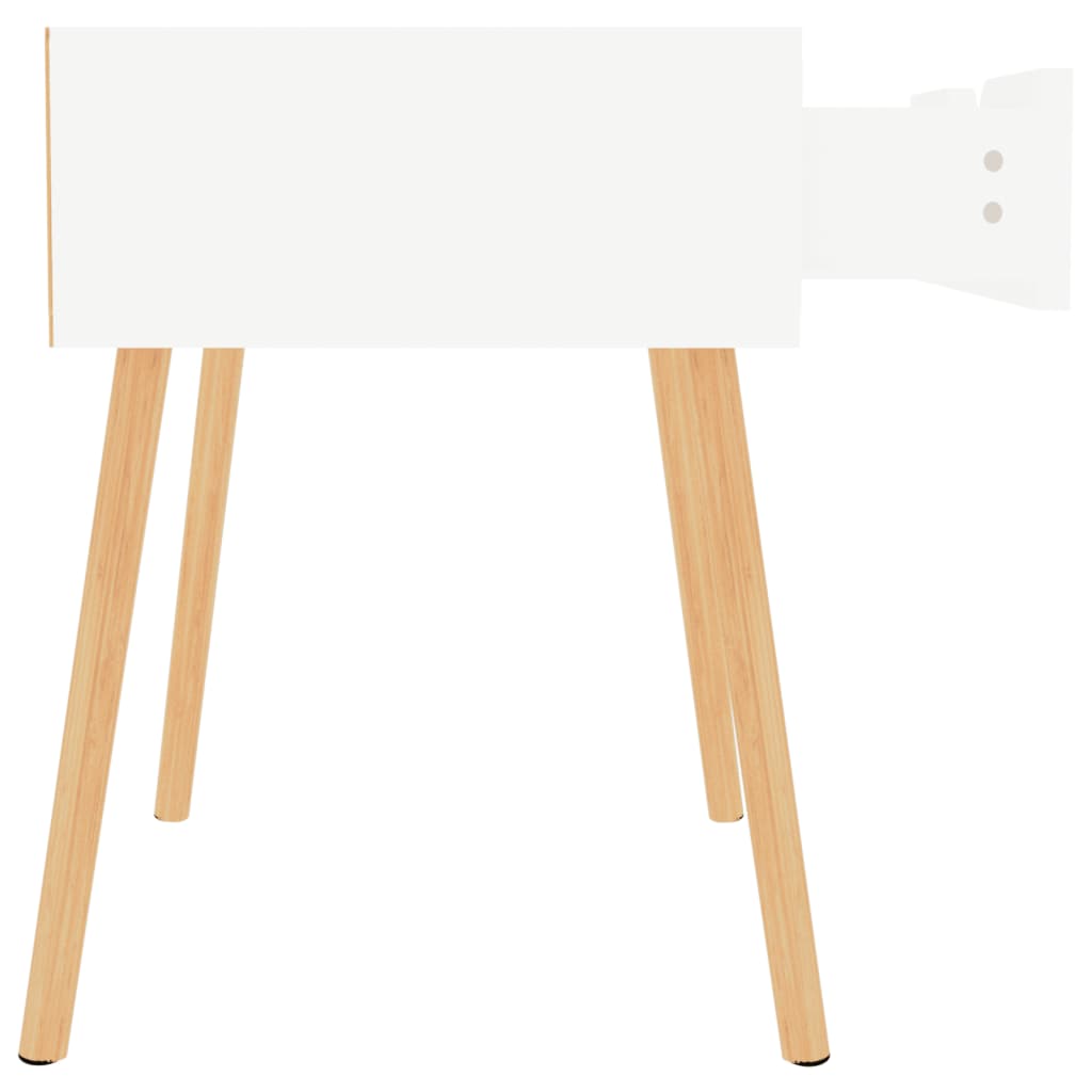 Nachttisch Hochglanz-Weiß 40x40x56 cm Holzwerkstoff
