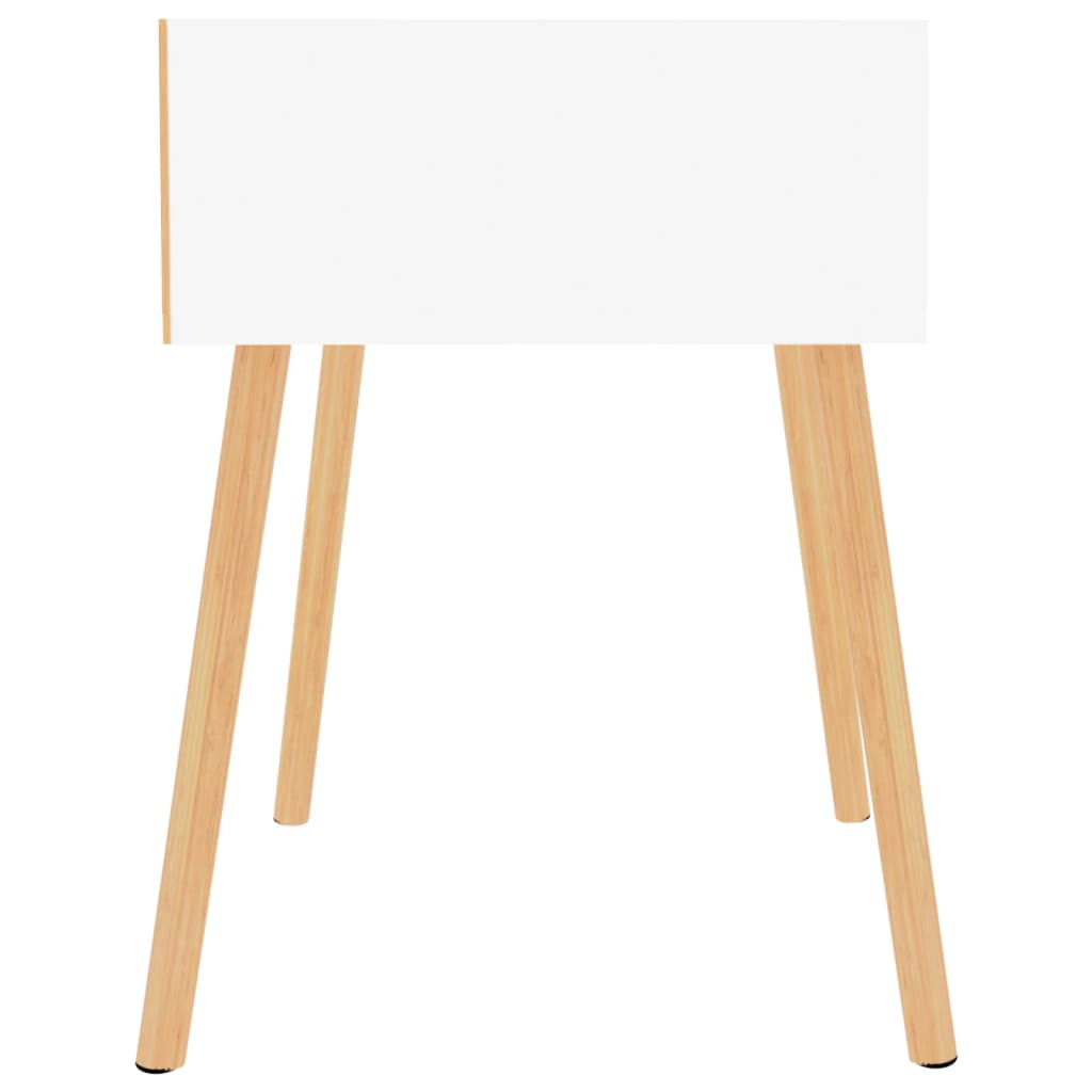 Nachttische 2 Stk. Hochglanz-Weiß 40x40x56 cm Holzwerkstoff
