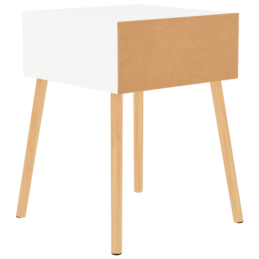 Nachttische 2 Stk. Hochglanz-Weiß 40x40x56 cm Holzwerkstoff