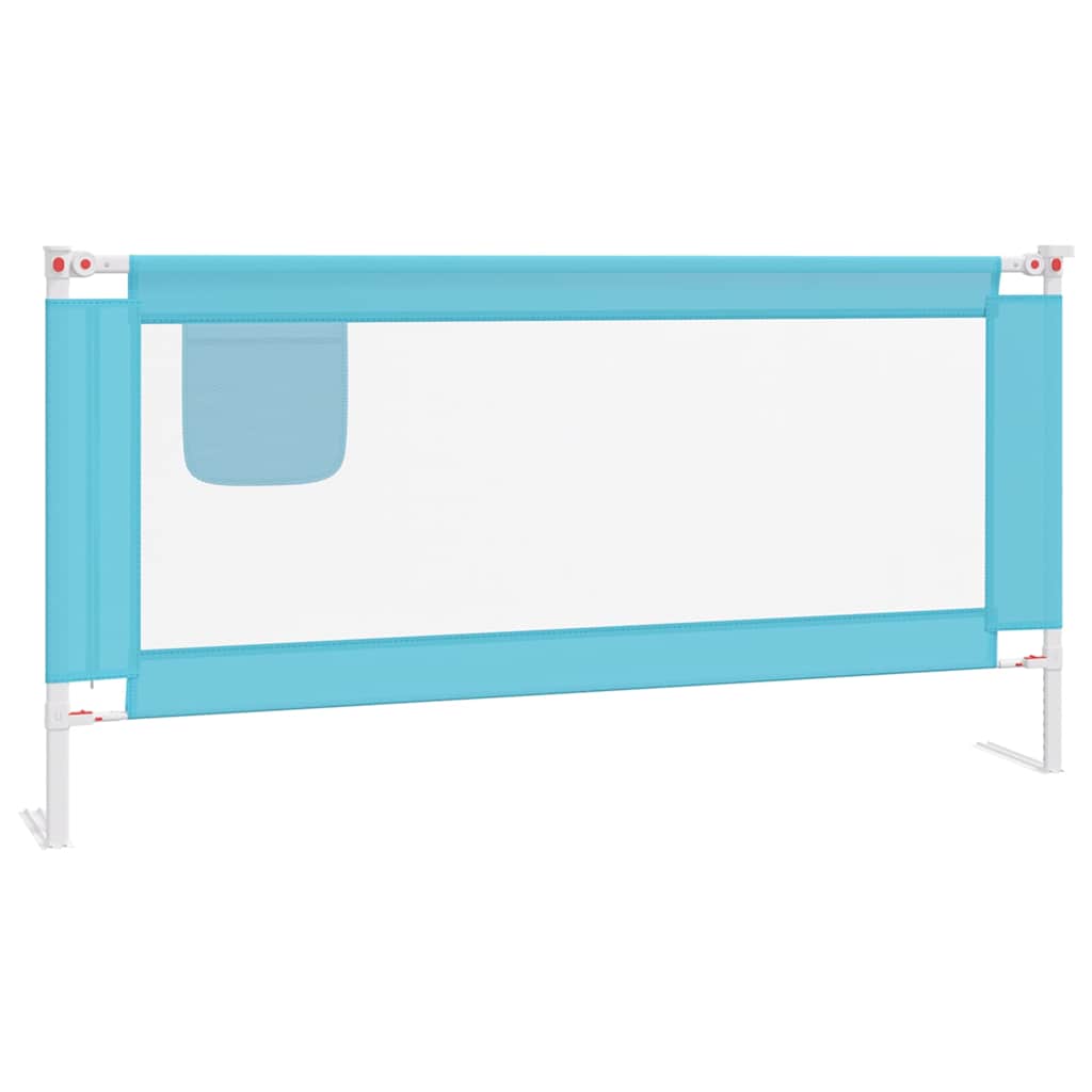 Kleinkind-Bettschutzgitter Blau 180x25 cm Stoff