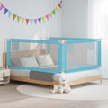 Kleinkind-Bettschutzgitter Blau 190x25 cm Stoff