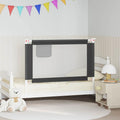 Kleinkind-Bettschutzgitter Dunkelgrau 120x25 cm Stoff