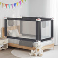 Kleinkind-Bettschutzgitter Dunkelgrau 160x25 cm Stoff