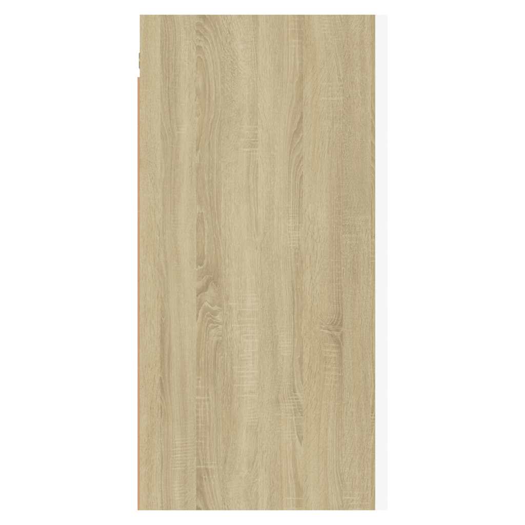 TV-Schränke 2 Stk. Weiß Sonoma-Eiche 30,5x30x60cm Holzwerkstoff