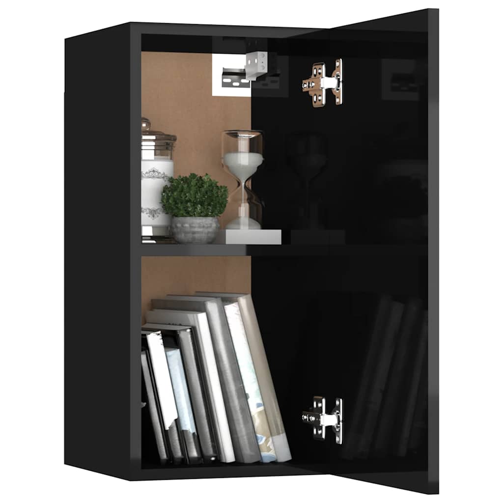 TV-Schrank Hochglanz-Schwarz 30,5x30x60 cm Holzwerkstoff