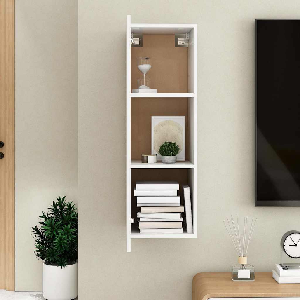 TV-Schrank Weiß 30,5x30x90 cm Holzwerkstoff