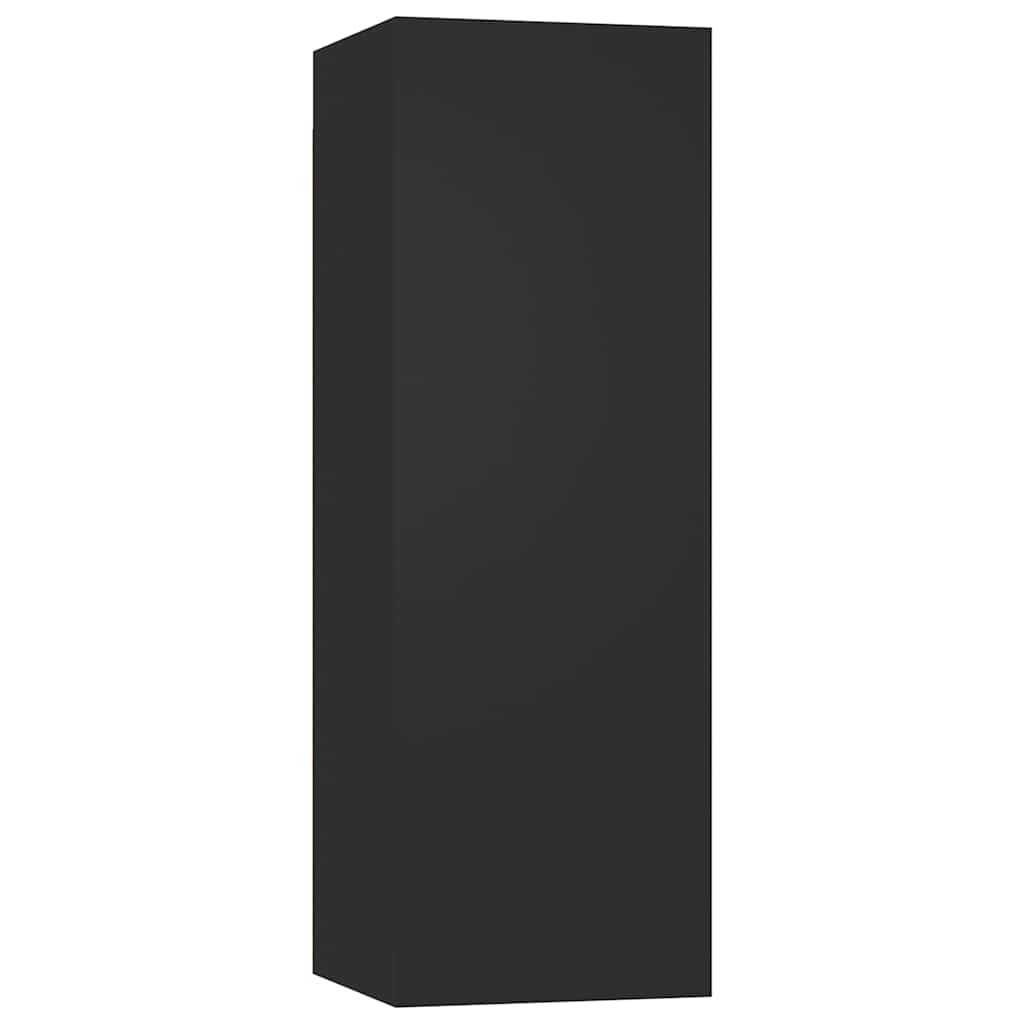 TV-Schränke 2 Stk. Schwarz 30,5x30x90 cm Holzwerkstoff