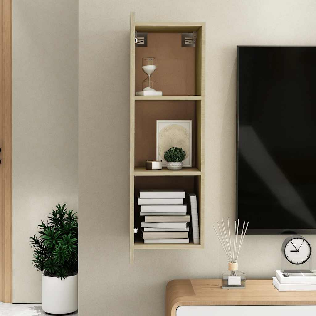 TV-Schrank Sonoma-Eiche 30,5x30x90 cm Holzwerkstoff