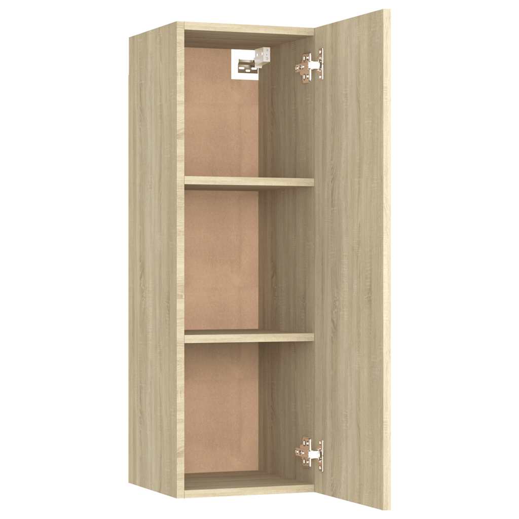 TV-Schränke 2 Stk. Sonoma-Eiche 30,5x30x90 cm Holzwerkstoff