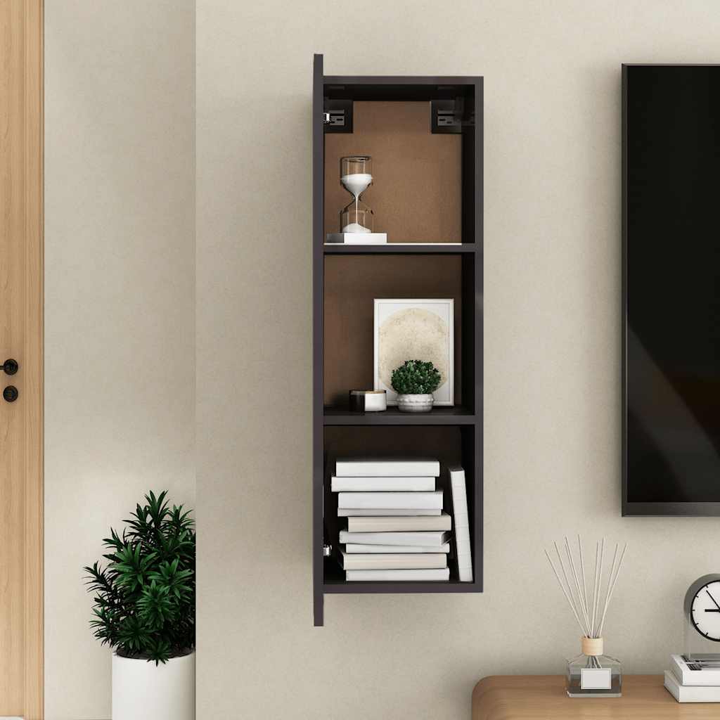 TV-Schrank Hochglanz-Grau 30,5x30x90 cm Holzwerkstoff
