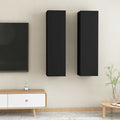 TV-Schränke 2 Stk. Schwarz 30,5x30x110 cm Holzwerkstoff