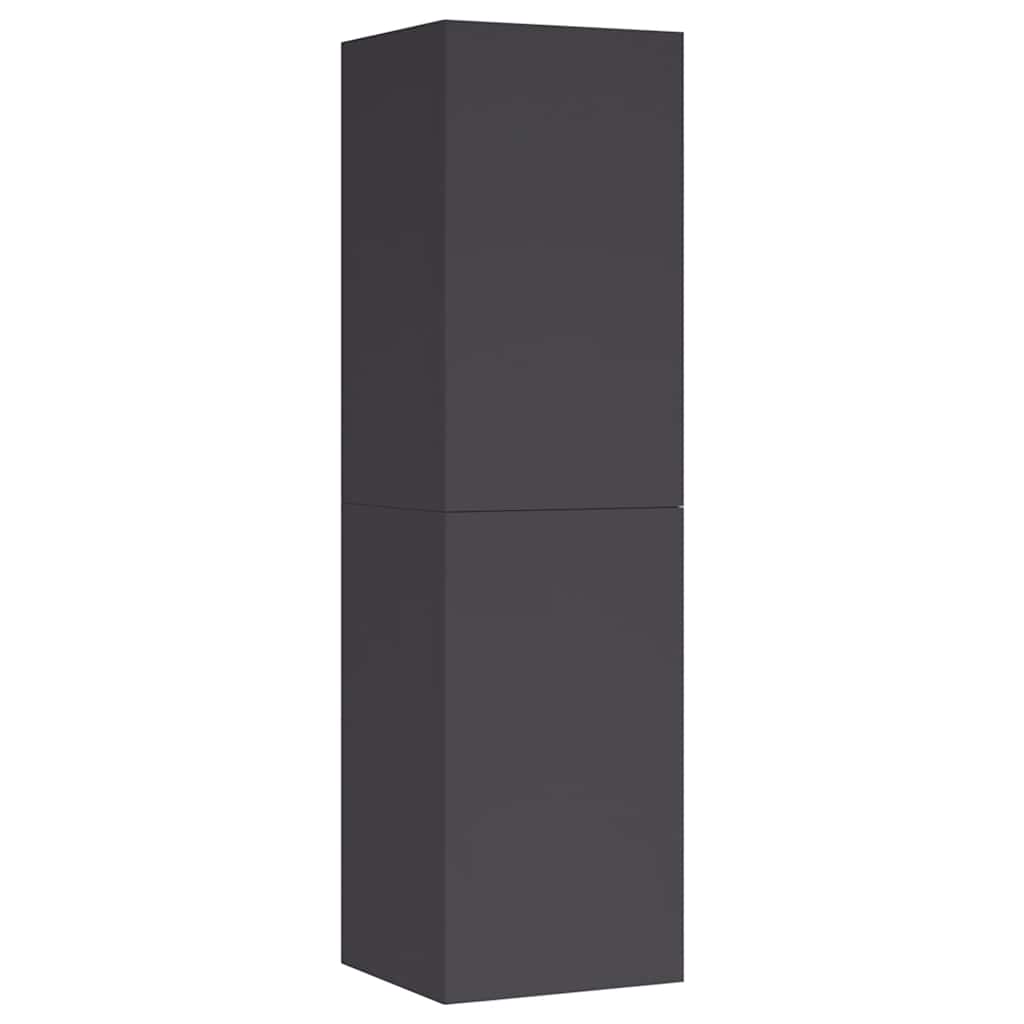 TV-Schränke 2 Stk. Grau 30,5x30x110 cm Holzwerkstoff