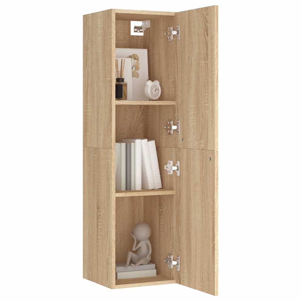 TV-Schränke 2 Stk. Sonoma-Eiche 30,5x30x110 cm Holzwerkstoff