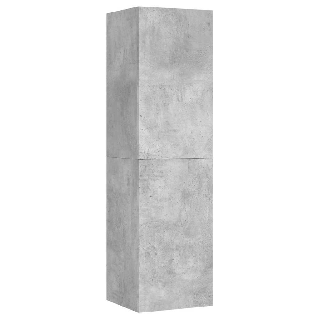 TV-Schrank Betongrau 30,5x30x110 cm Holzwerkstoff