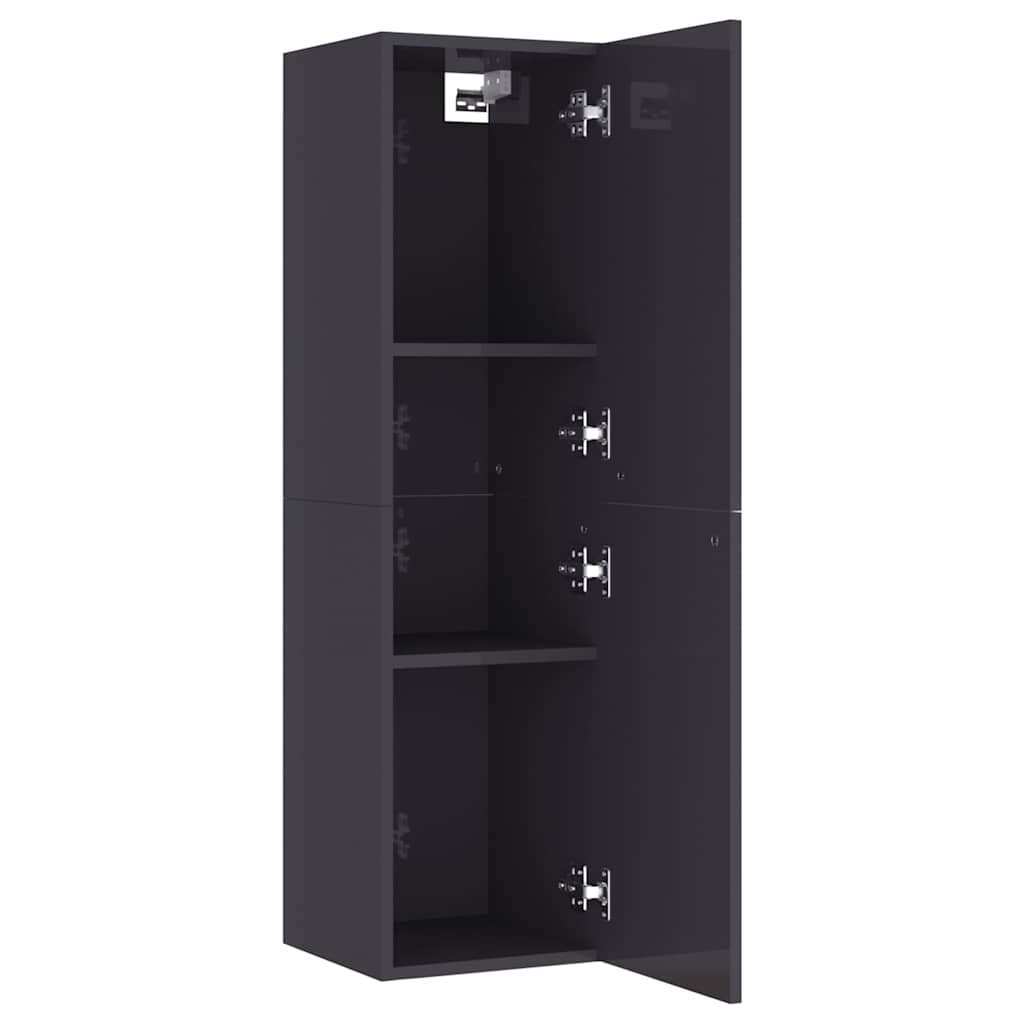 TV-Schrank Hochglanz-Grau 30,5x30x110 cm Holzwerkstoff