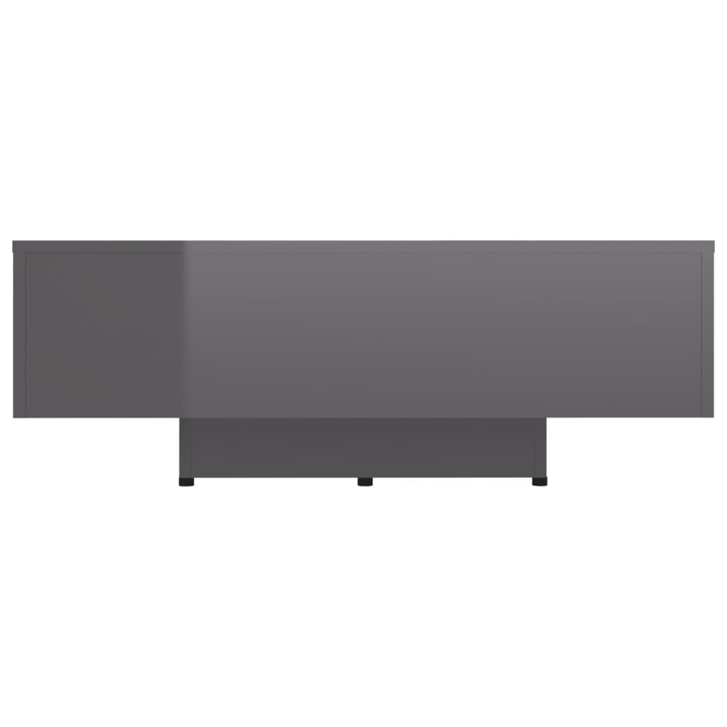Couchtisch Hochglanz-Grau 85x55x31 cm Holzwerkstoff