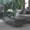 Couchtisch Hochglanz-Grau 115x60x31 cm Holzwerkstoff