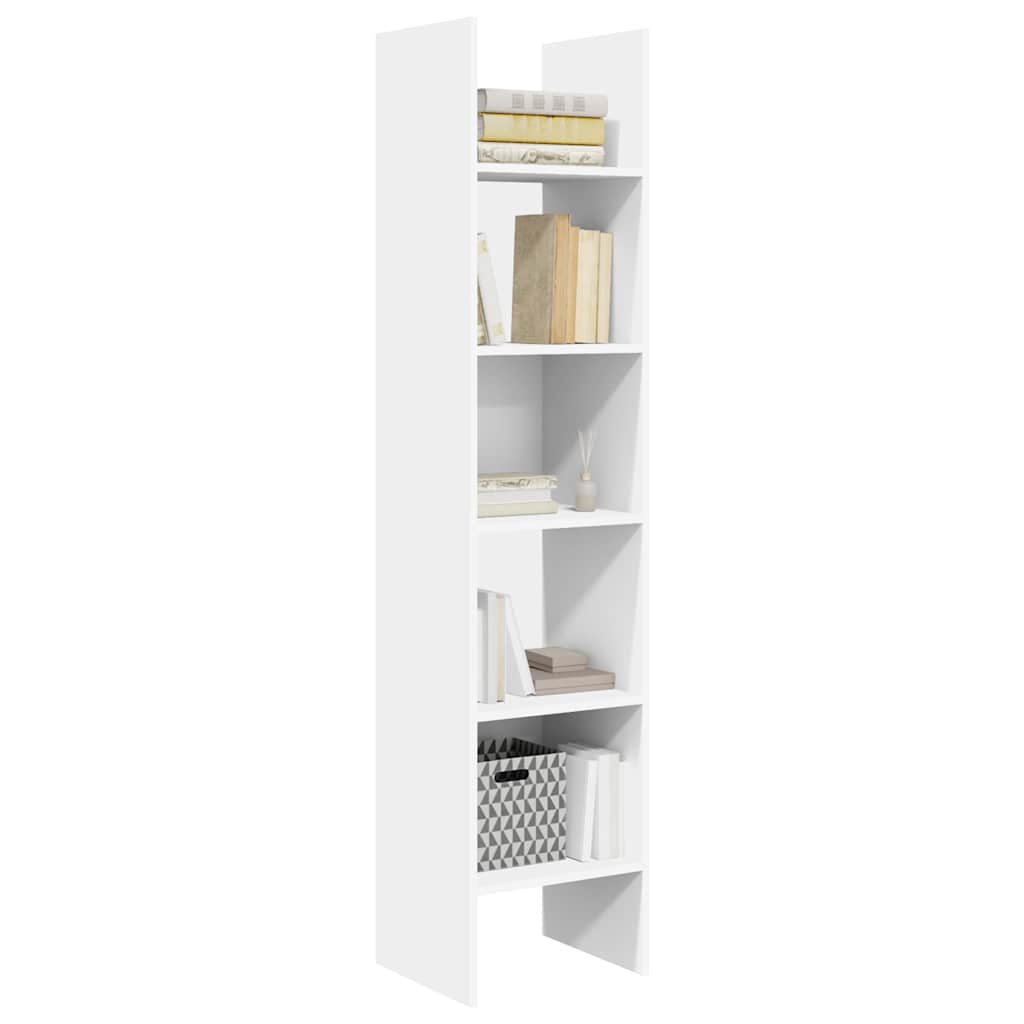 Bücherregal Weiß 40x35x180 cm Holzwerkstoff