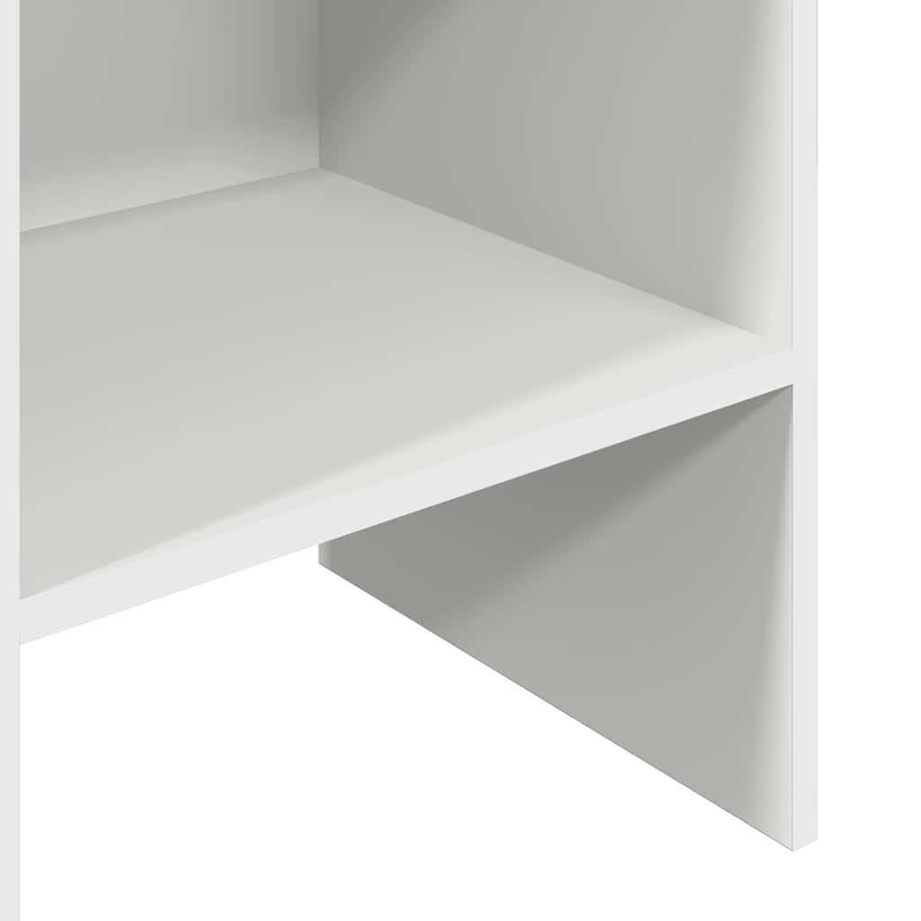 Bücherregal Weiß 40x35x180 cm Holzwerkstoff