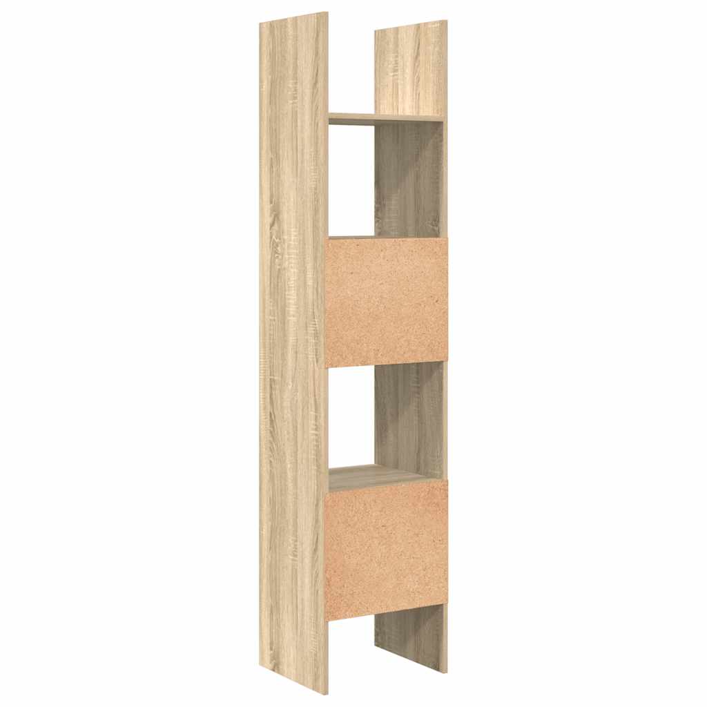 Bücherregal Sonoma-Eiche 40x35x180 cm Holzwerkstoff