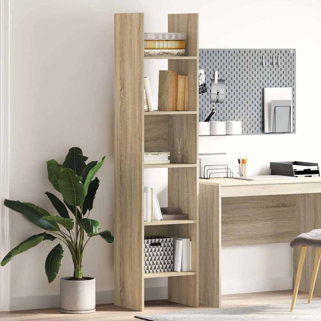 Bücherregal Sonoma-Eiche 40x35x180 cm Holzwerkstoff