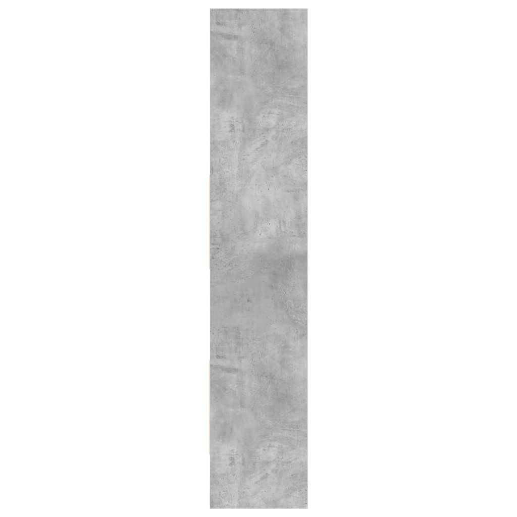 Bücherregal Betongrau 40x35x180 cm Holzwerkstoff